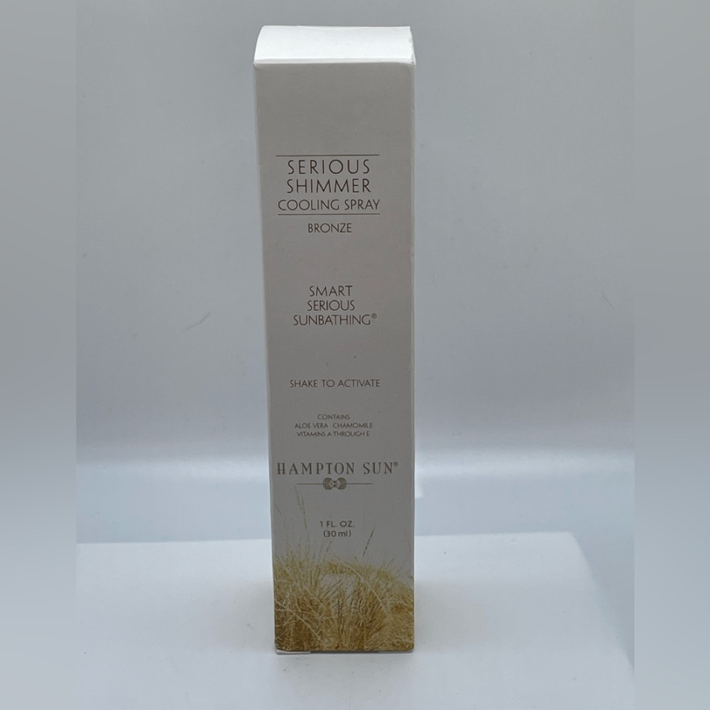 Hampton Sun Serious Shimmer Cooling Spray Bronze 1fl.oz.NIB